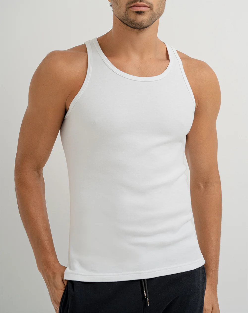 Camiseta algodón pack x2 blanca hombre - Image 5