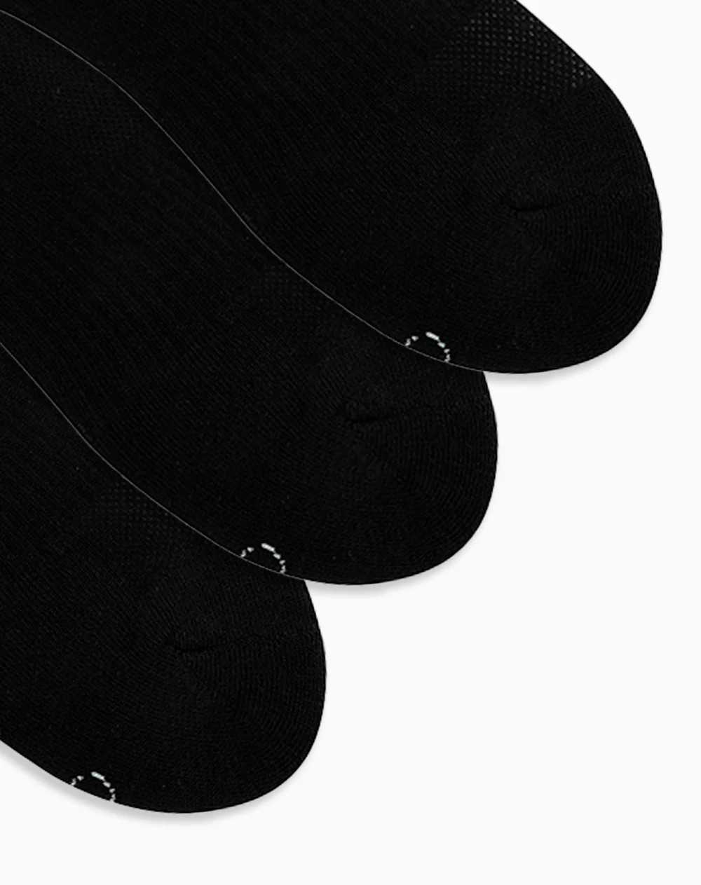 Medias deportivas mujer tobillera corta alcolchadas pack x3 negro - Image 3