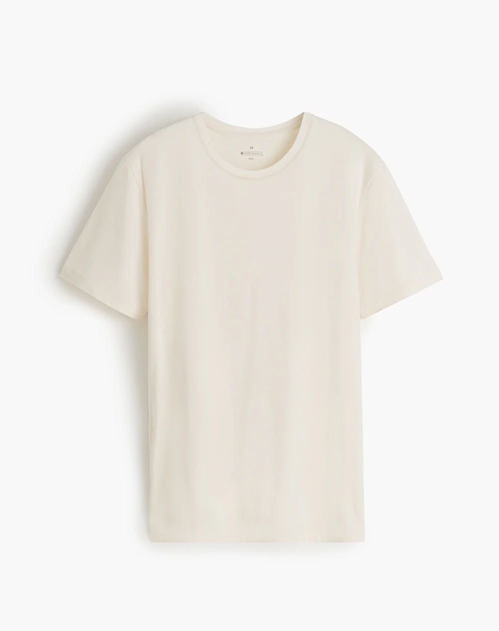 Camiseta algodón pima crema hombre - Image 5