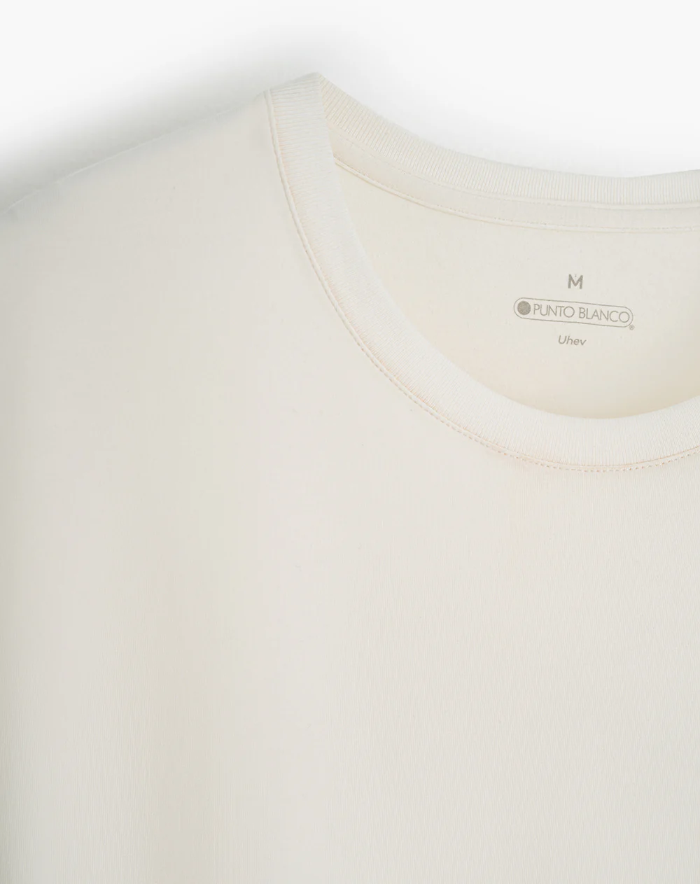 Camiseta algodón pima crema hombre - Image 6