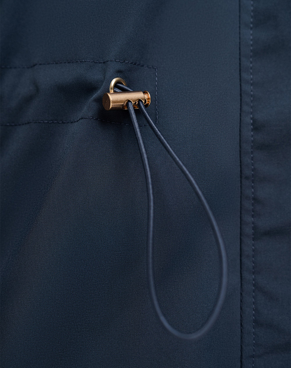 Chaqueta parka regular capucha removible azul mujer - Image 8