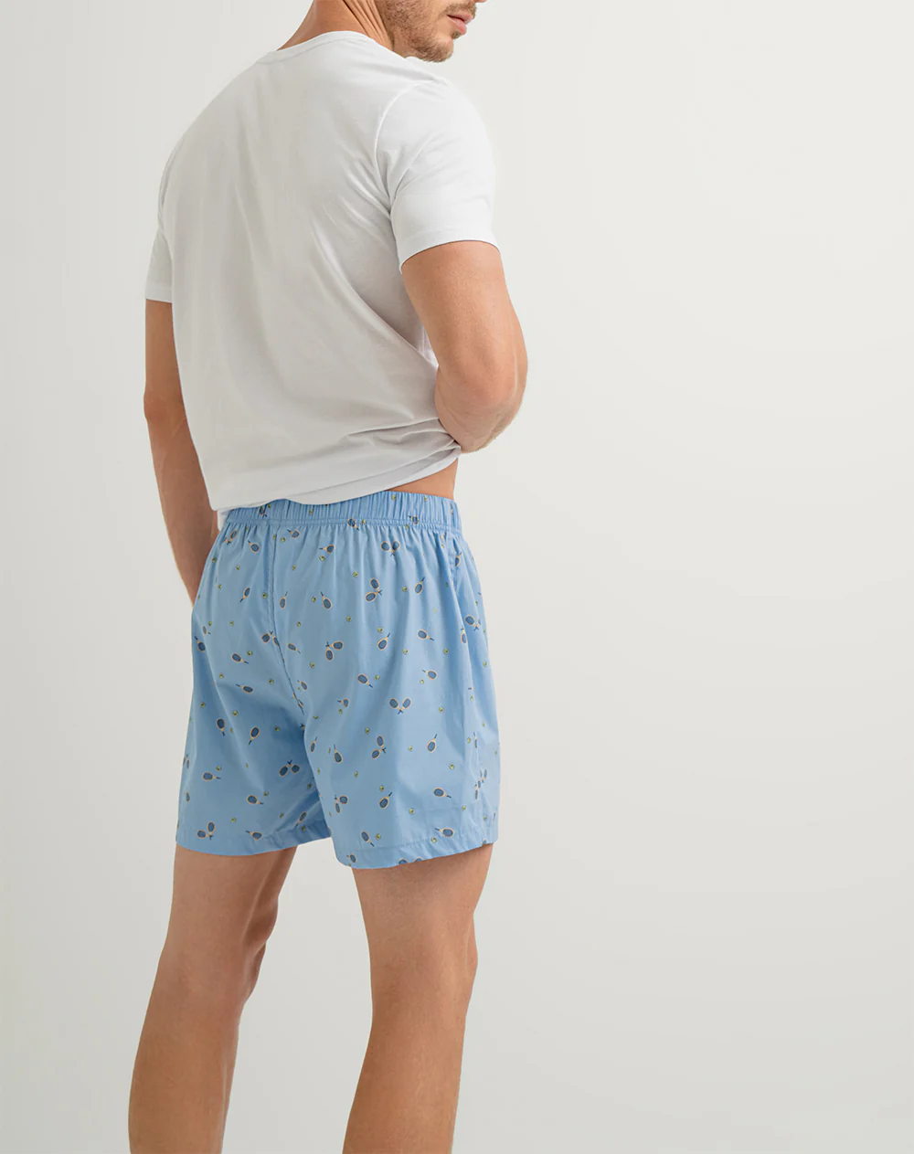 Camiseta + bermuda de pijama hombre algodón surtida - Image 2