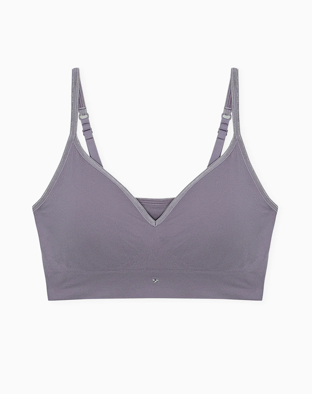 Top soporte medio seamless copas removibles morado - Image 5