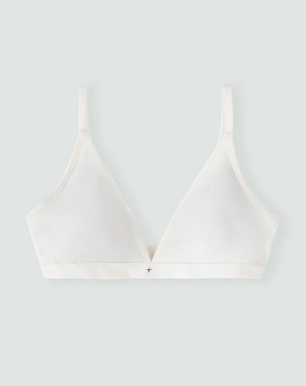 Top soporte medio microfibra copas removibles blanco - Image 6