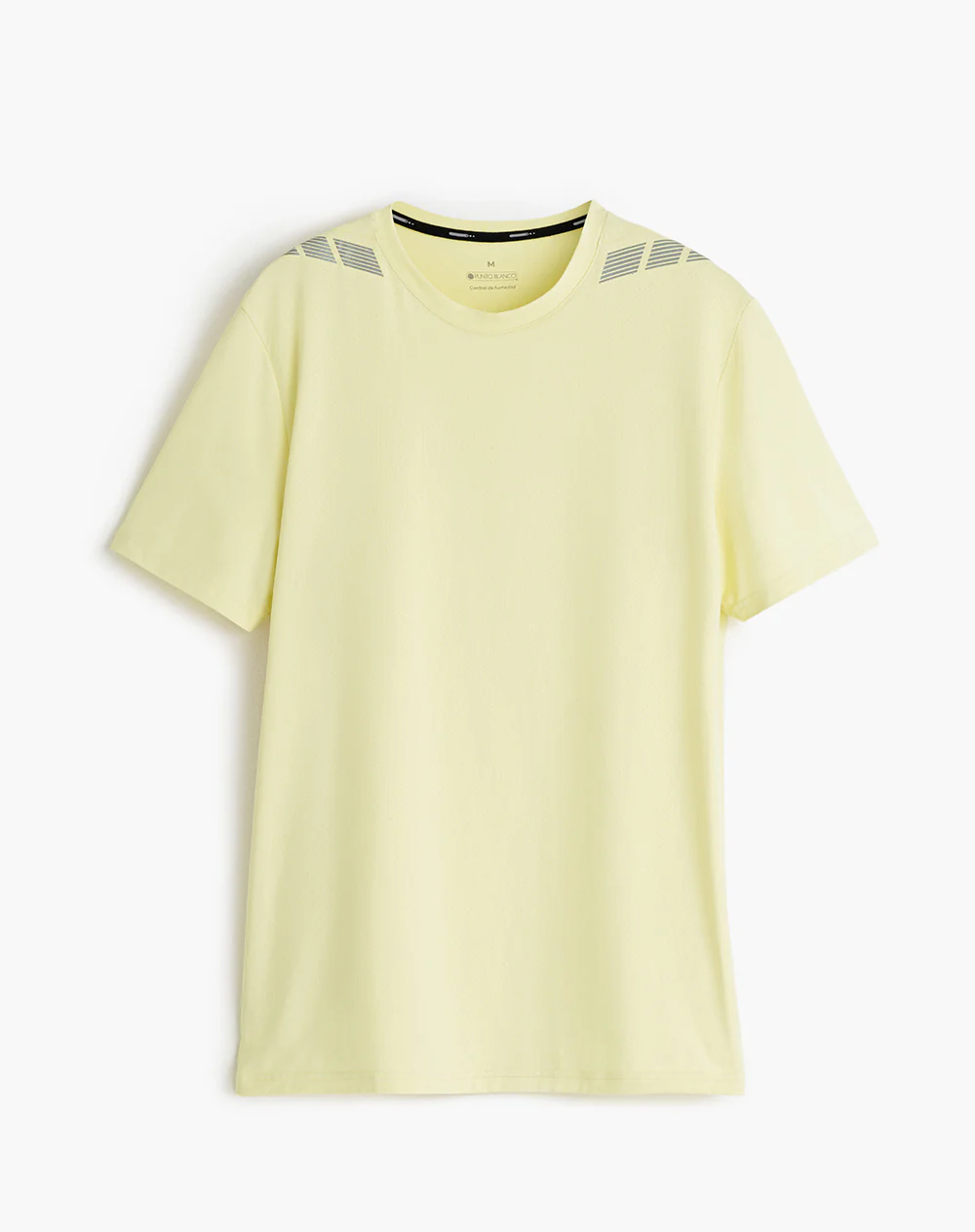 Camiseta deportiva control humedad amarilla hombre - Image 3