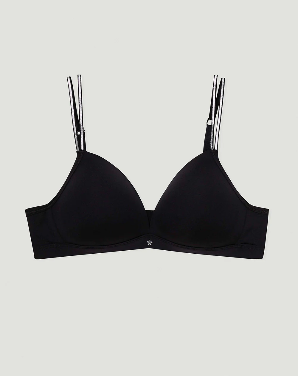 Brasier soporte medio microfibra sin arco negro - Image 5