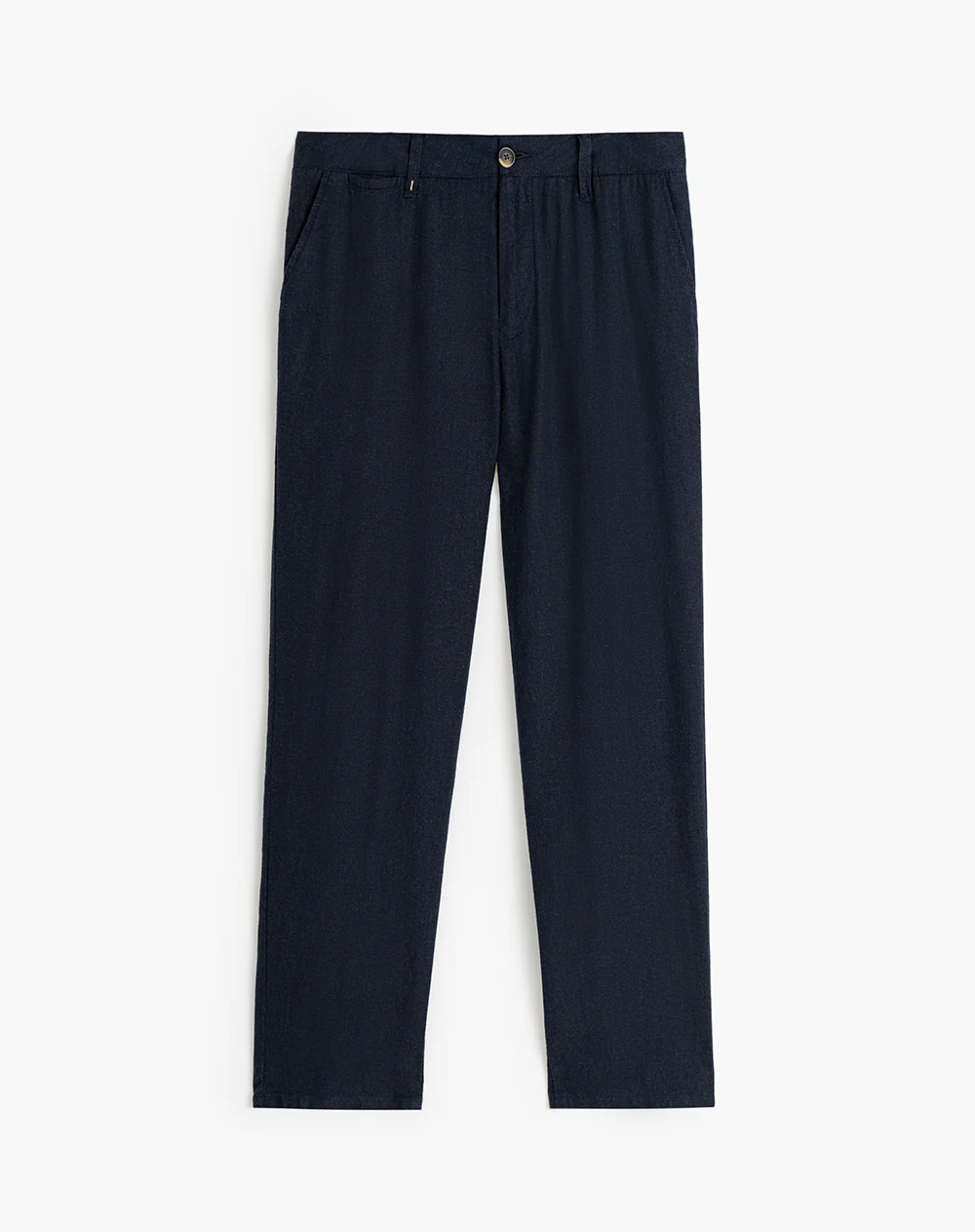 Pantalón chino regular lino azul hombre - Image 5