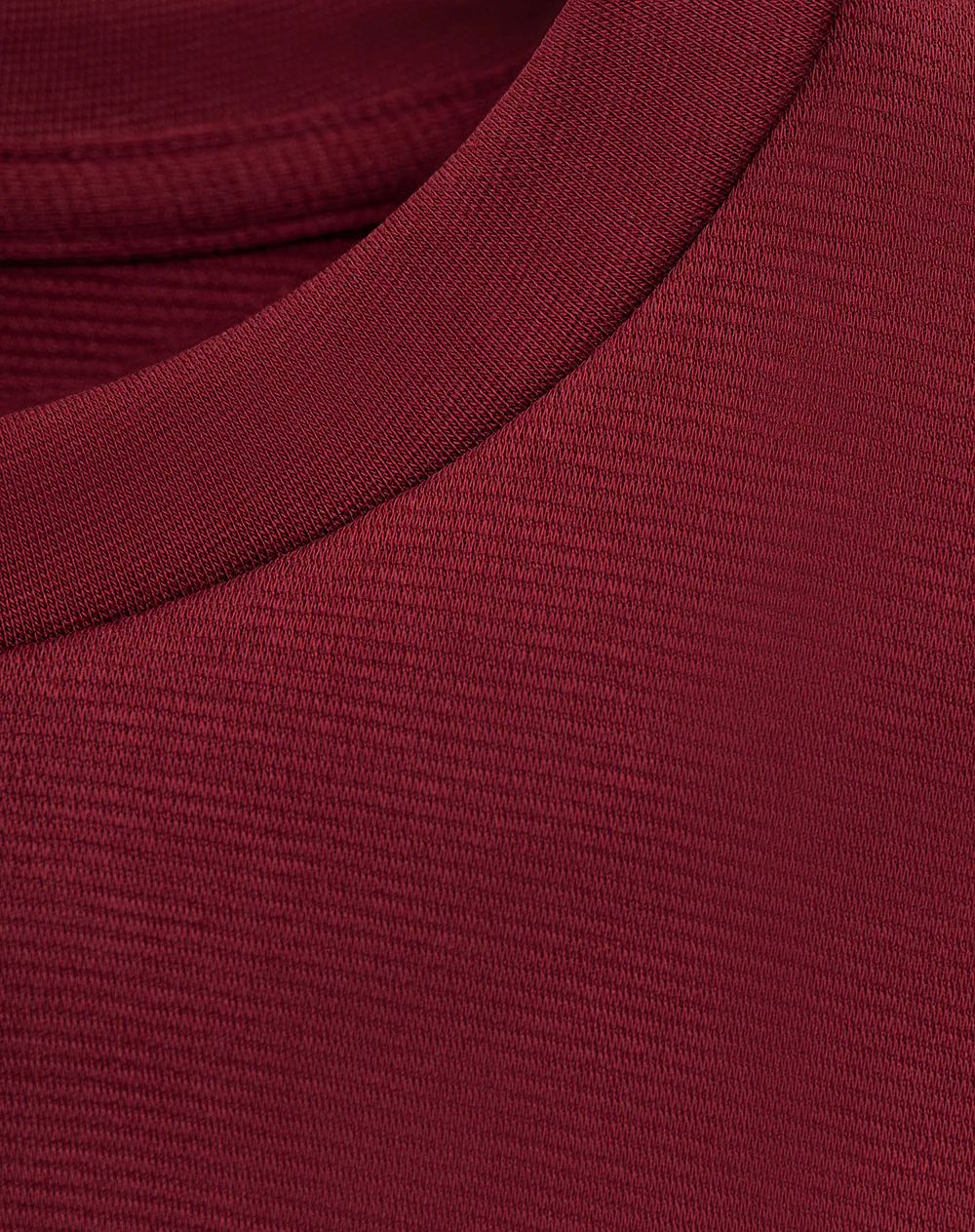 Camiseta regular algodón vino tinto hombre - Image 7