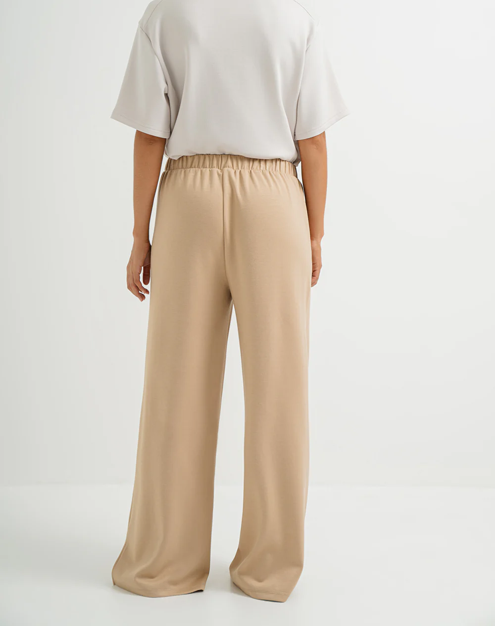 Pantalón confort tiro alto tacto suave caramelo mujer - Image 5