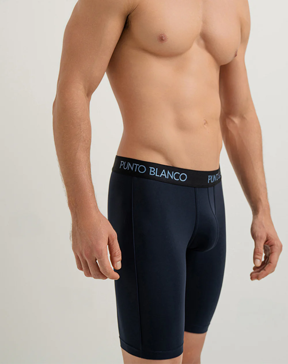 Bóxer deportivo largo microfibra azul - Image 2