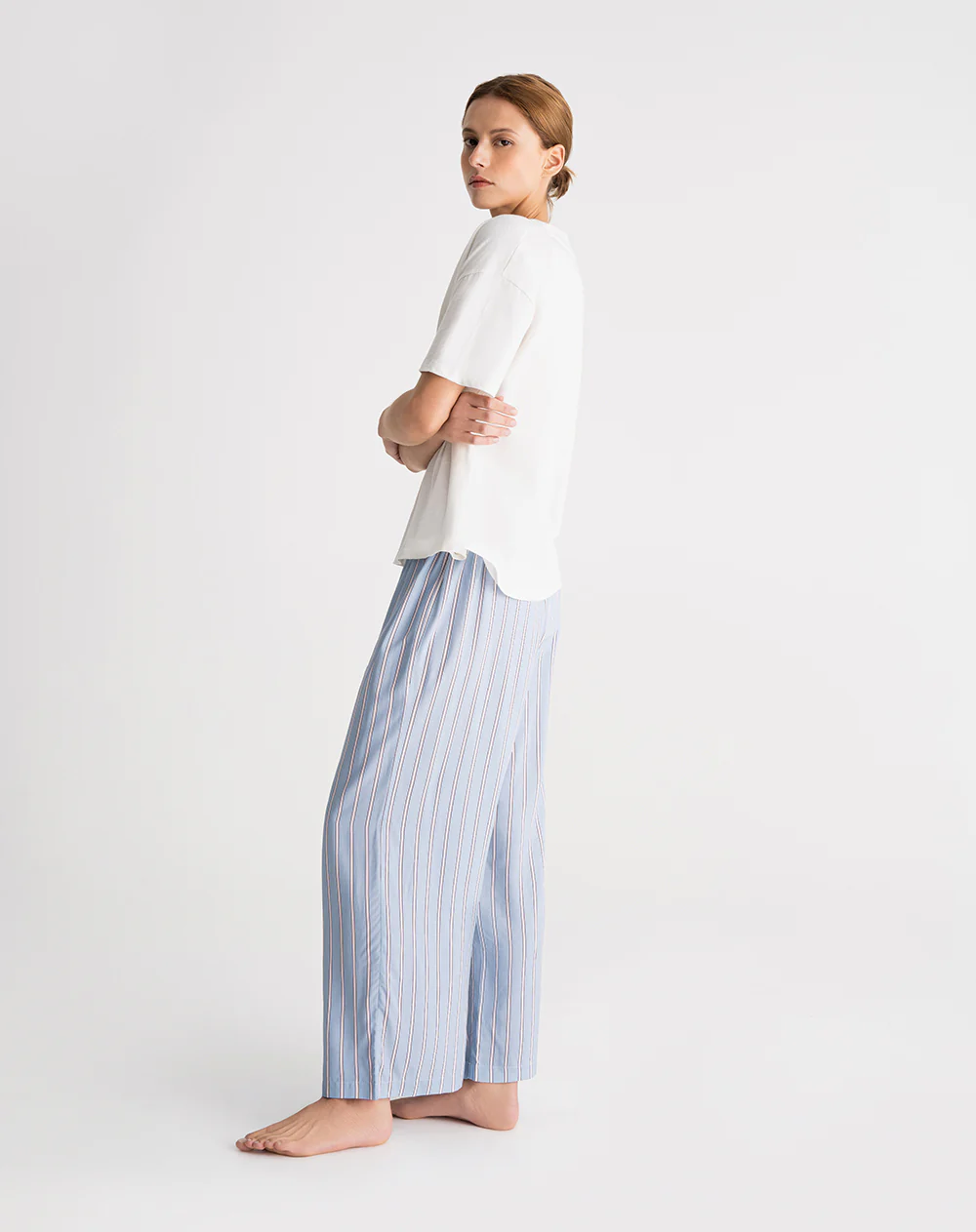 Camiseta + pantalón de pijama algodón surtida mujer - Image 3