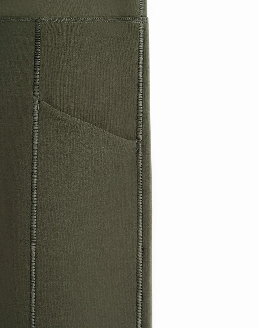 Legging deportivo control abdomen verde mujer - Image 7