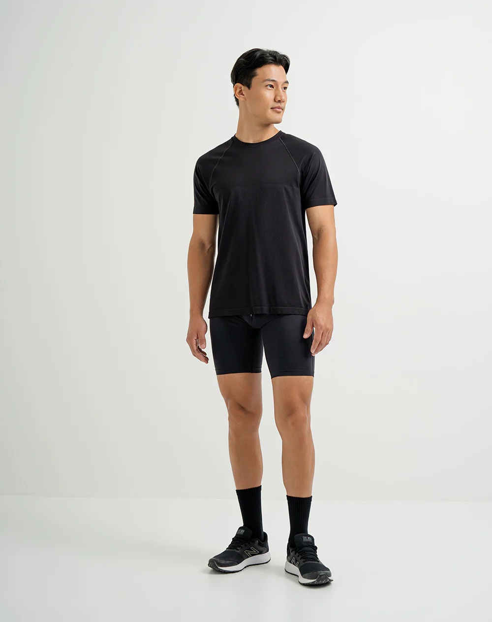 Pantaloneta tipo ciclista negra hombre - Image 4