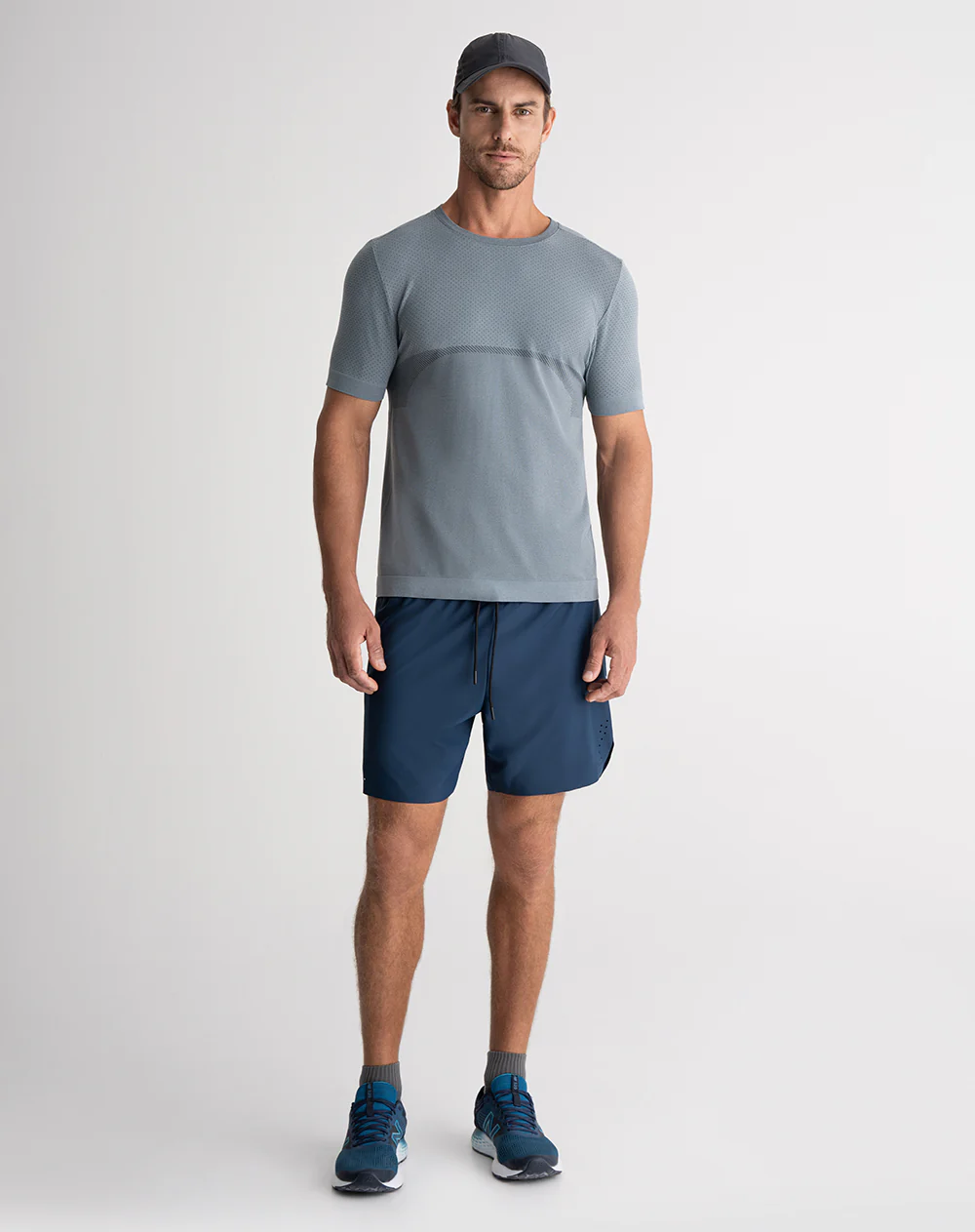Camiseta deportiva antibacterial azul hombre - Image 3