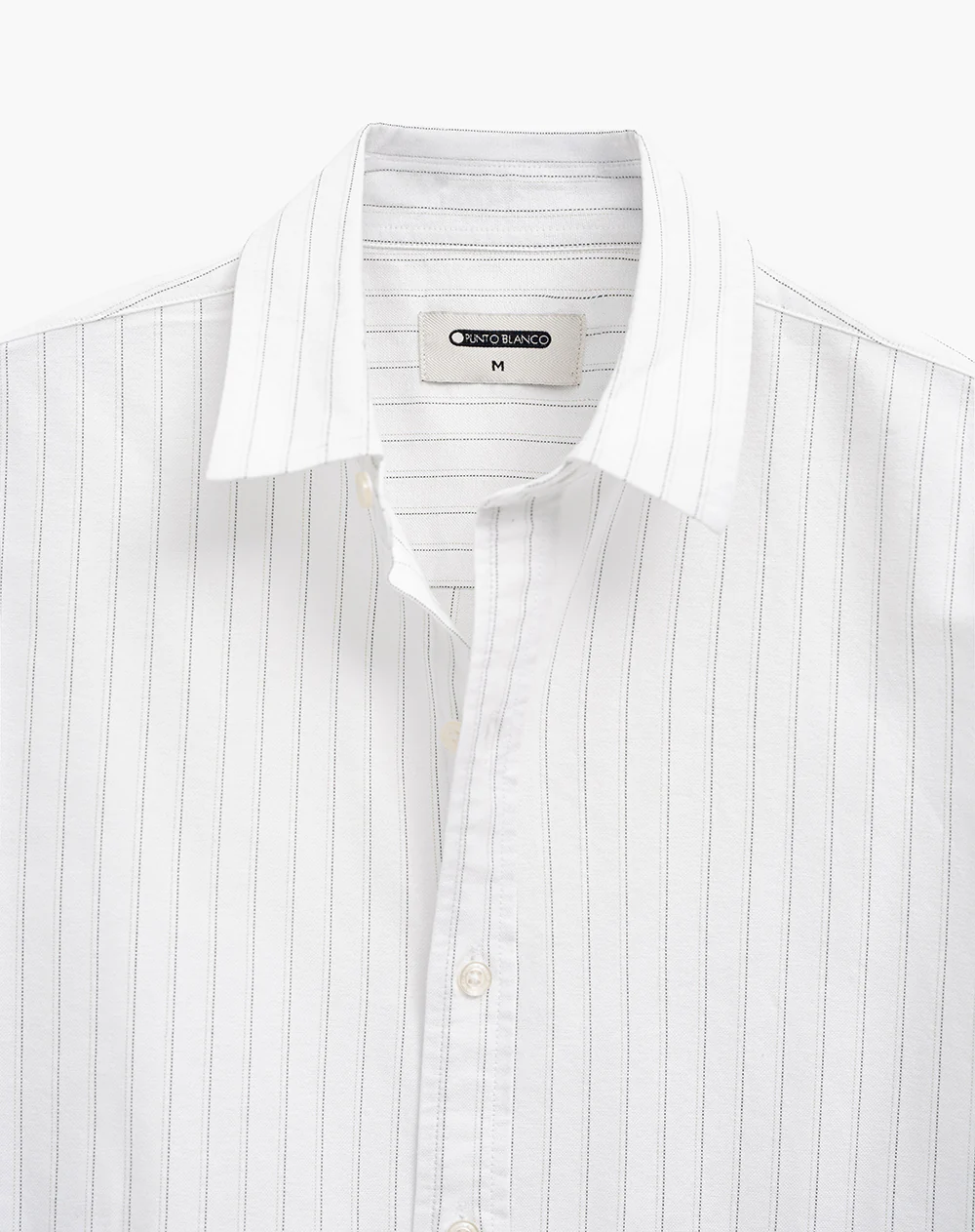 Camisa manga larga slim algodón blanca hombre - Image 6