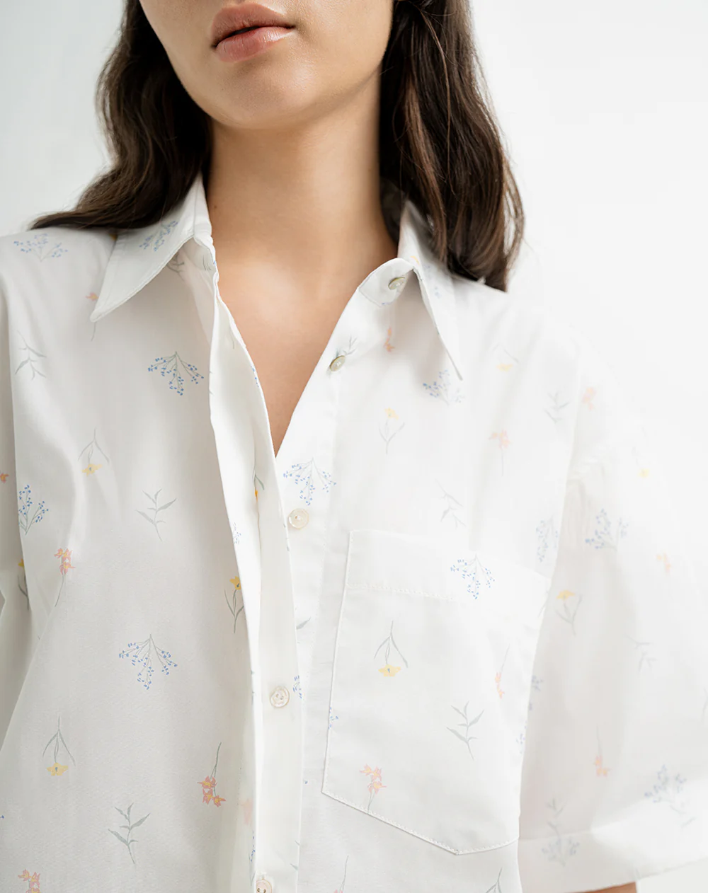 Camisa de pijama algodón blanca mujer - Image 5