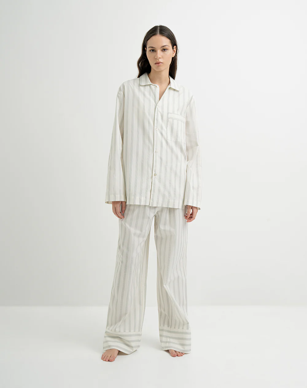 Camisa de pijama algodón verde mujer - Image 5