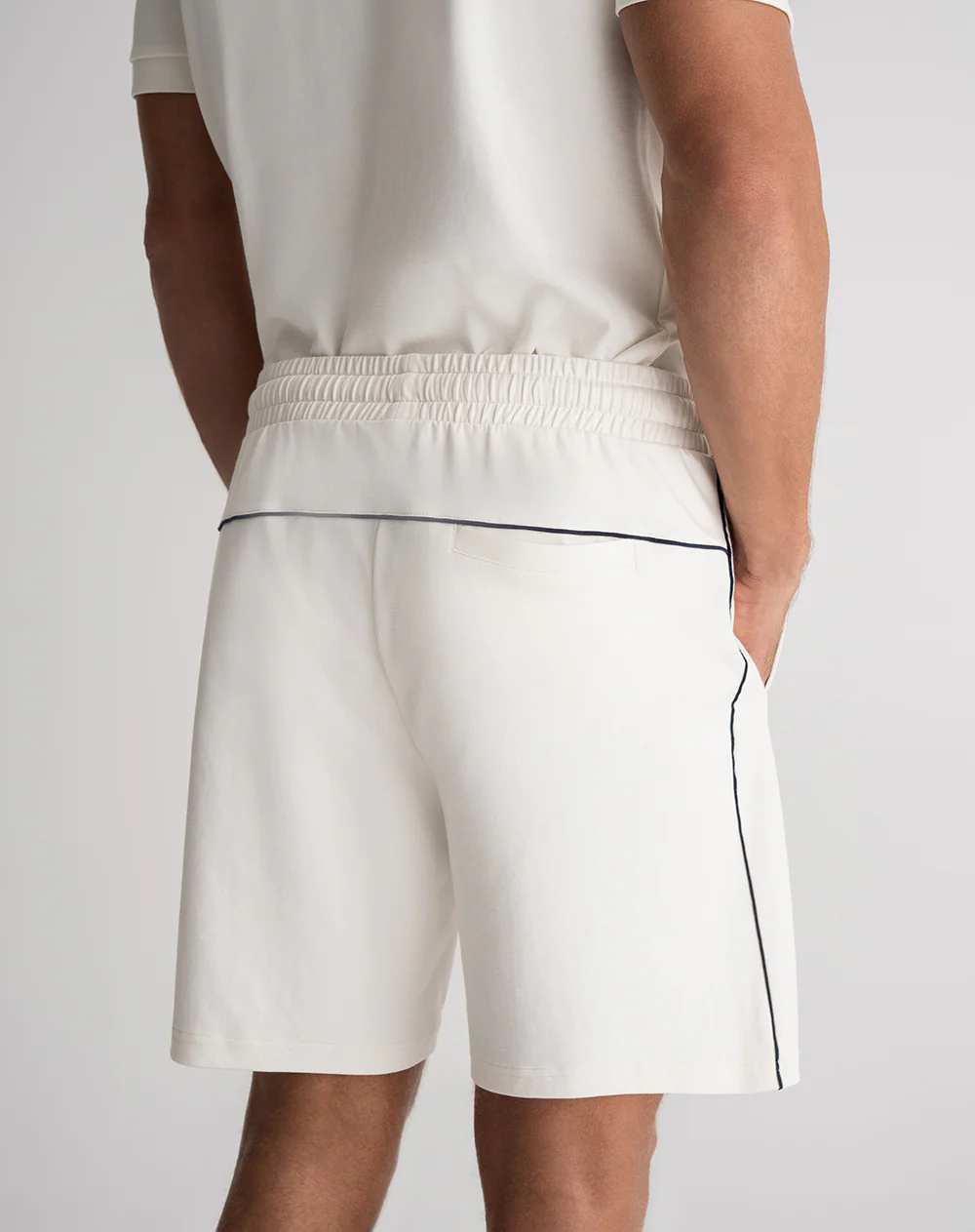 Bermuda confort algodón regular crema hombre - Image 2