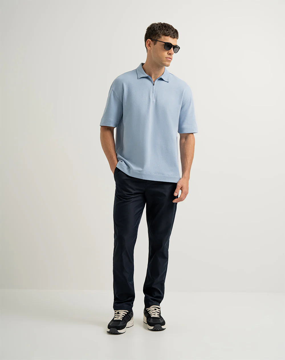 Polo regular algodón azul hombre - Image 3