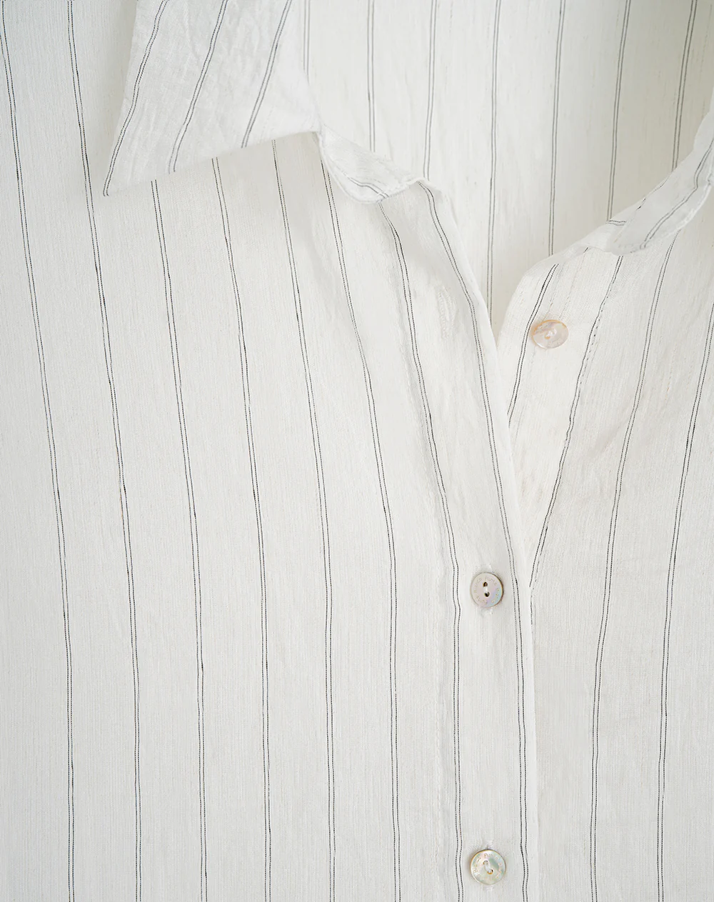 Camisa manga larga efecto arrugado habana rayas mujer - Image 7