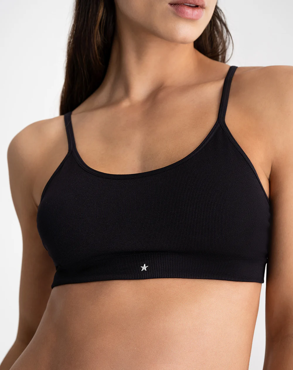 Top soporte medio seamless negro - Image 4