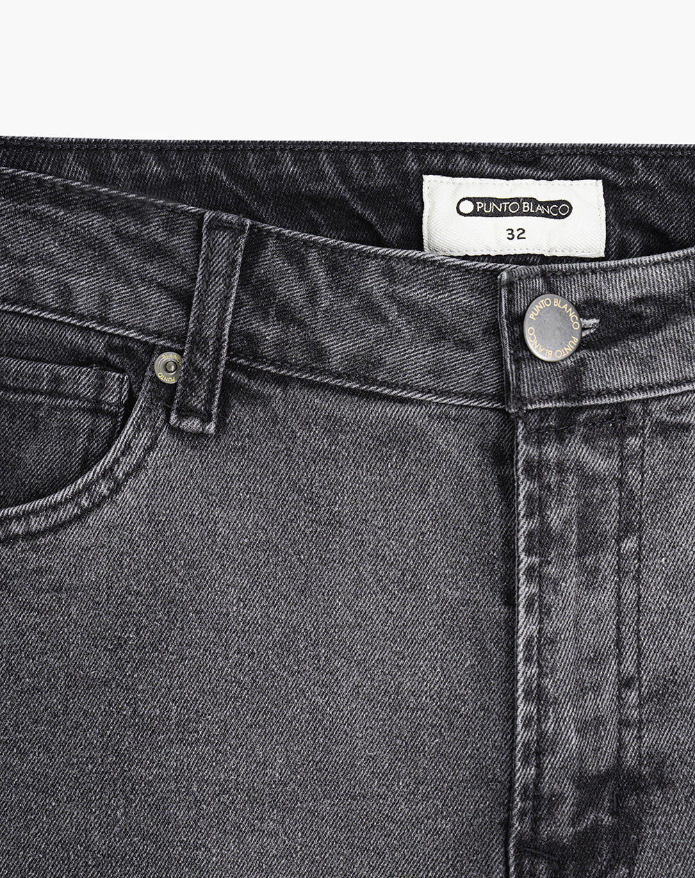 Jean recto fit tiro medio gris hombre - Image 6