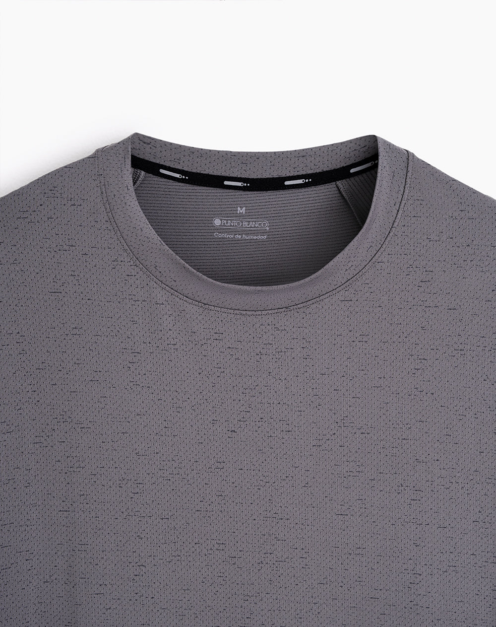 Camiseta deportiva control humedad gris hombre - Image 7
