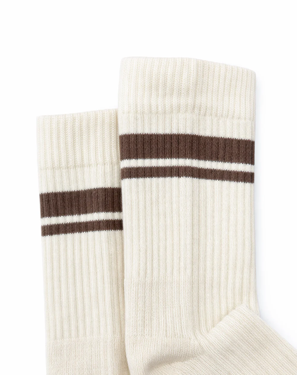 Medias deportivas cortas khaki rayas - Image 3
