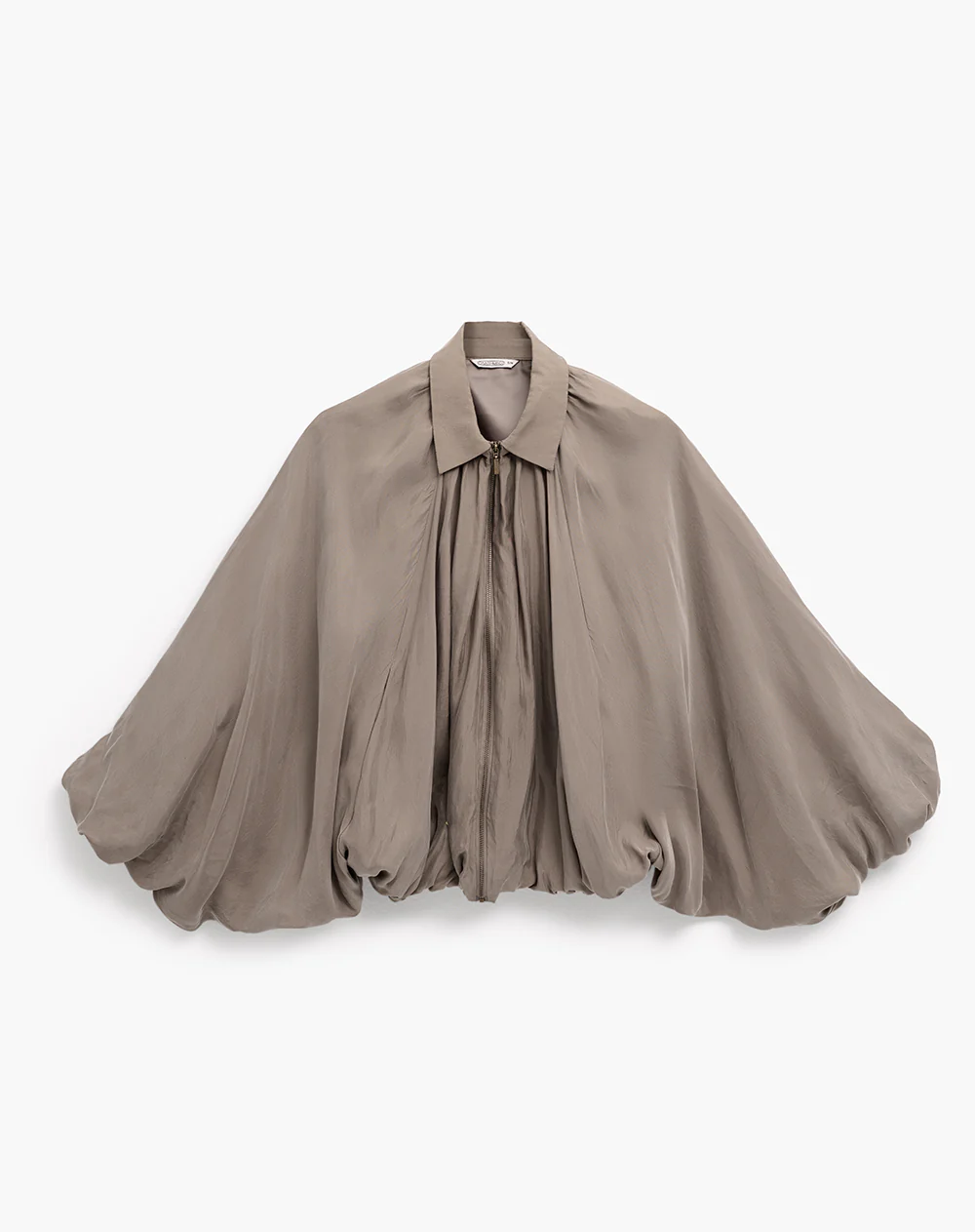 Chaqueta estilo globo oversize café mujer - Image 7