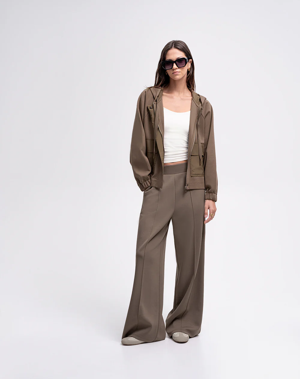 Chaqueta confort tacto suave café mujer - Image 6