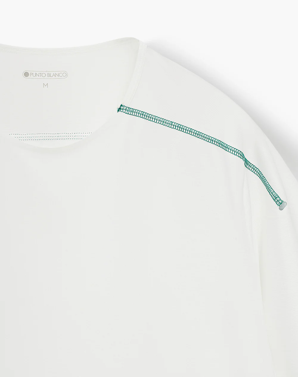 Camiseta deportiva control humedad blanca hombre - Image 6