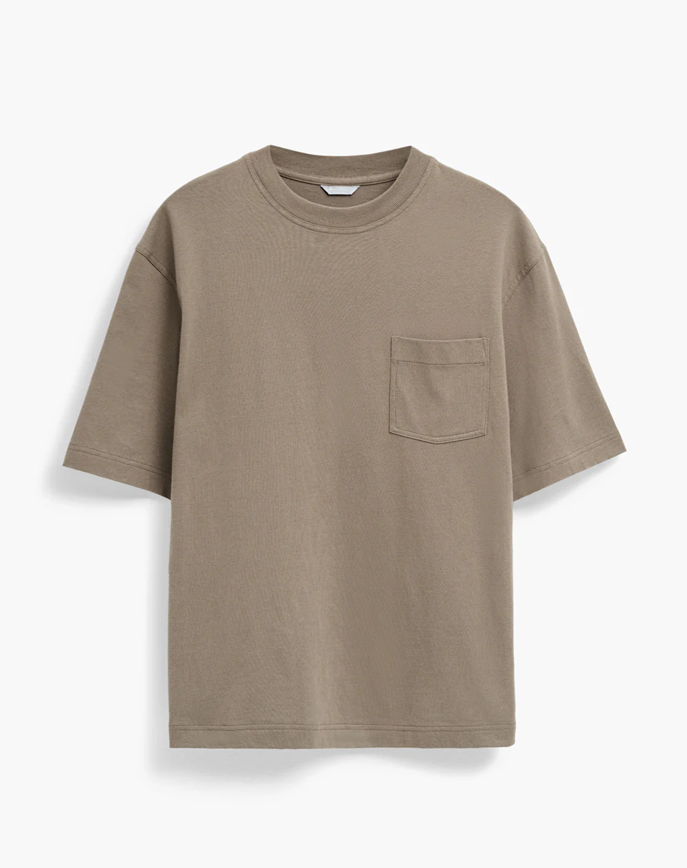 Camiseta confort regular algodón café hombre - Image 5