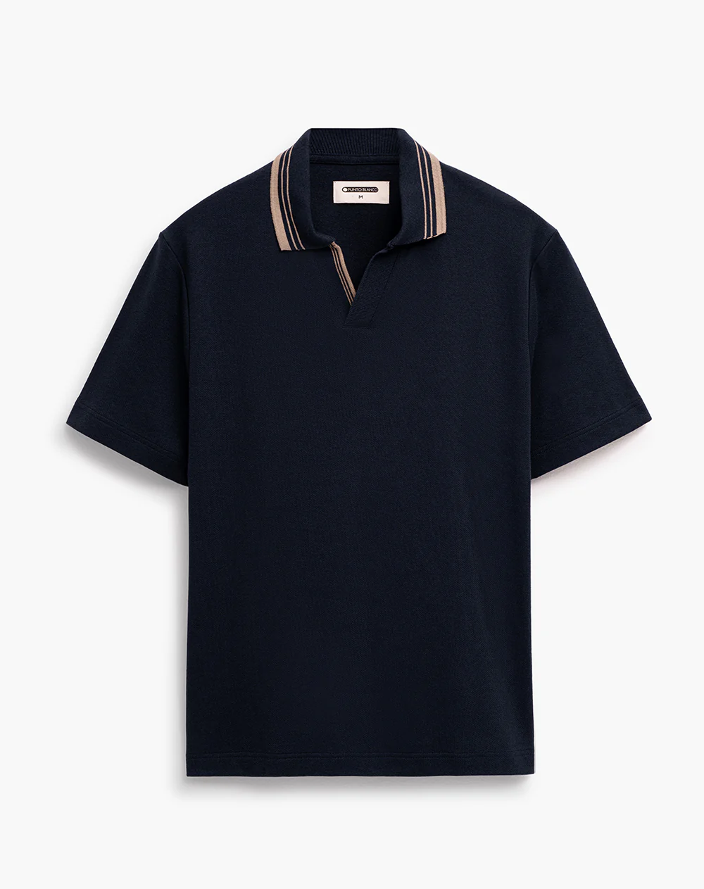 Camiseta tipo polo regular manga corta azul hombre - Image 5