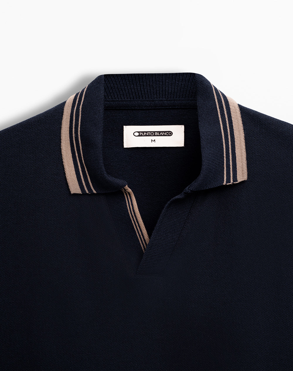 Camiseta tipo polo regular manga corta azul hombre - Image 6