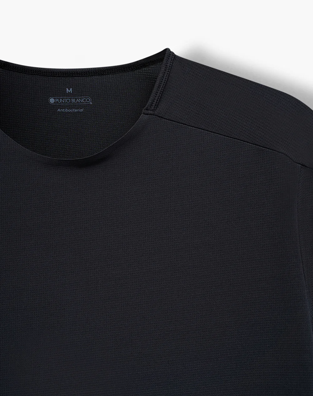 Camiseta deportiva control humedad negra hombre - Image 6