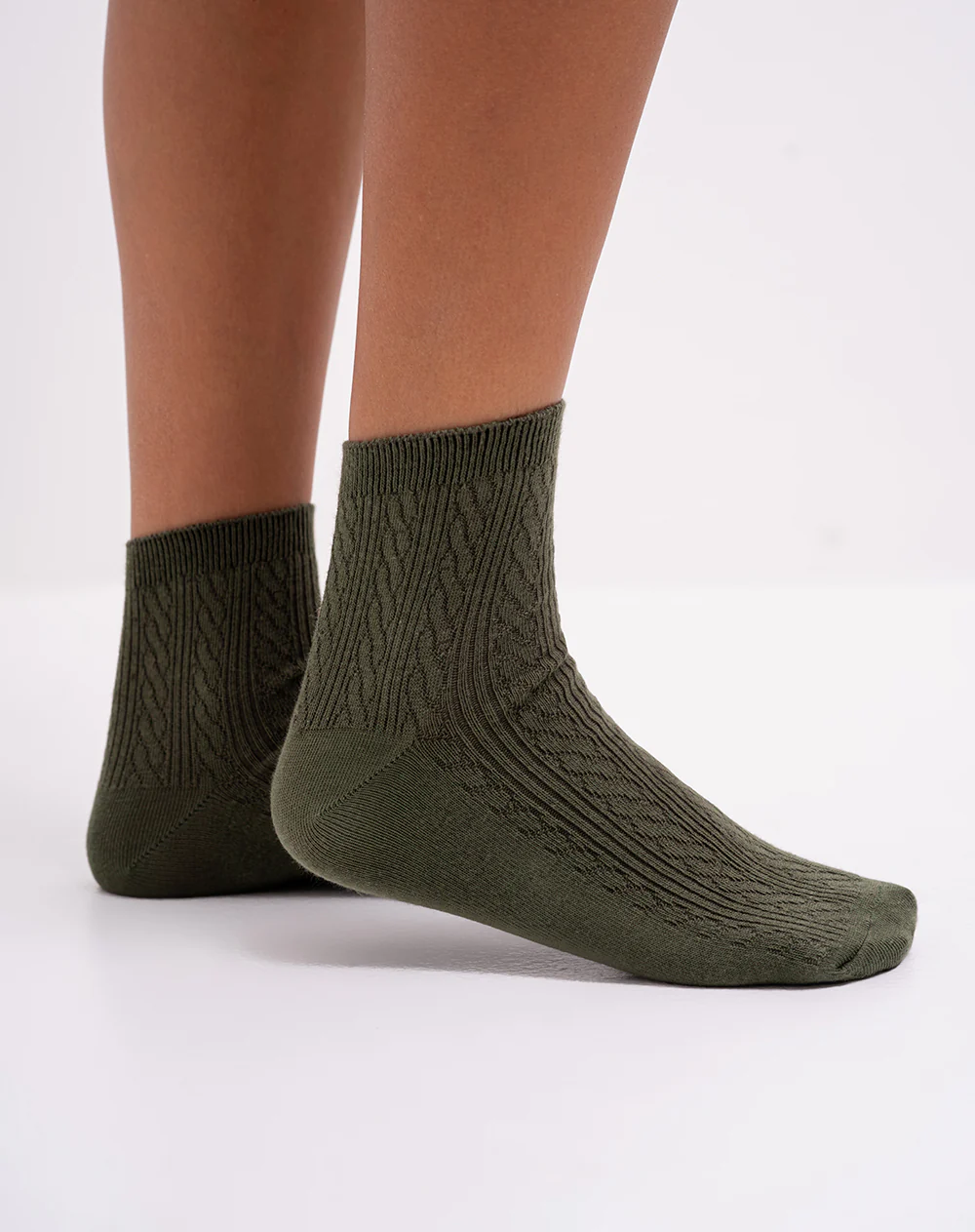 Medias mujer tobilleras verdes - Image 2