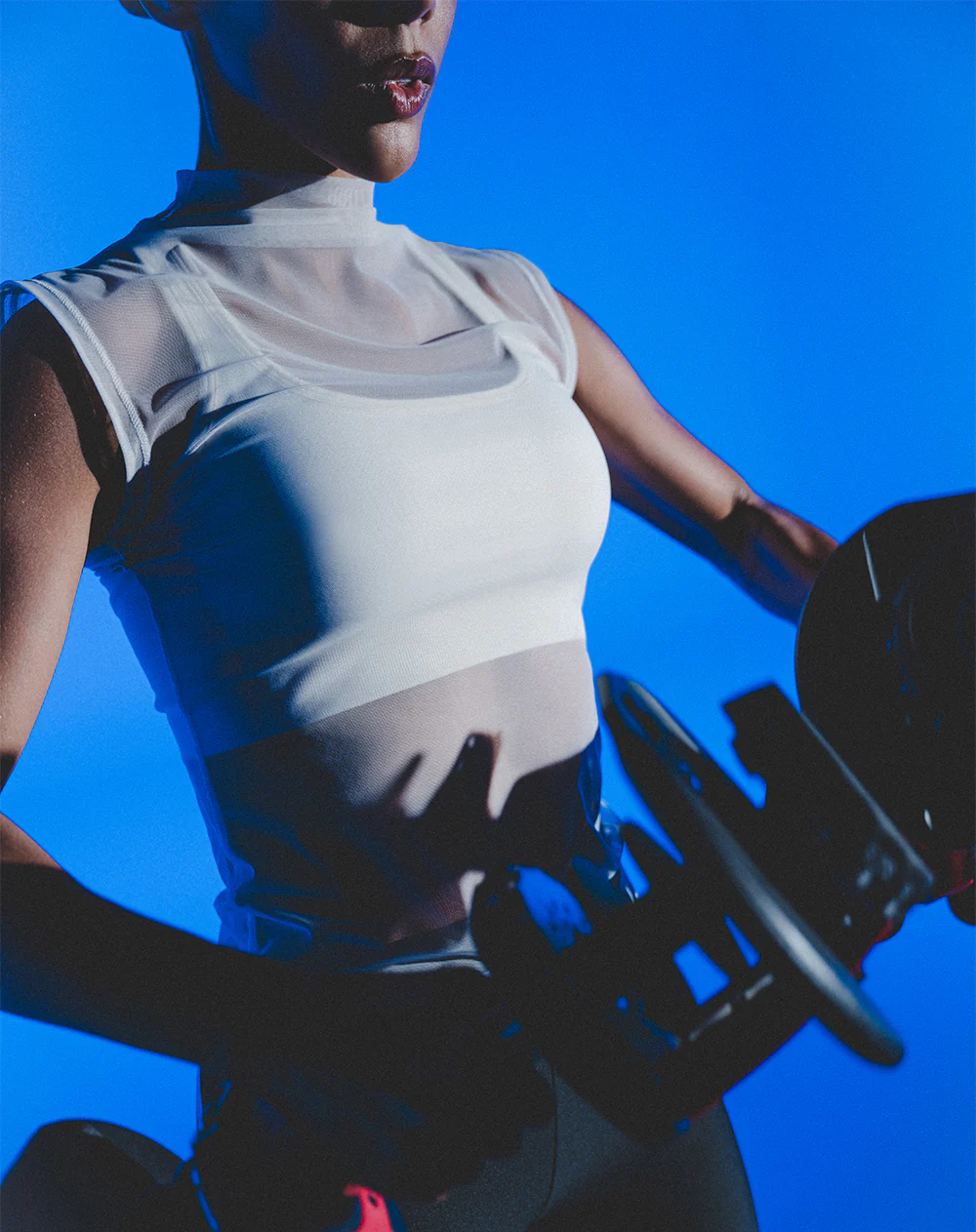 Camiseta esqueleto deportiva transpirable habano mujer - Image 6