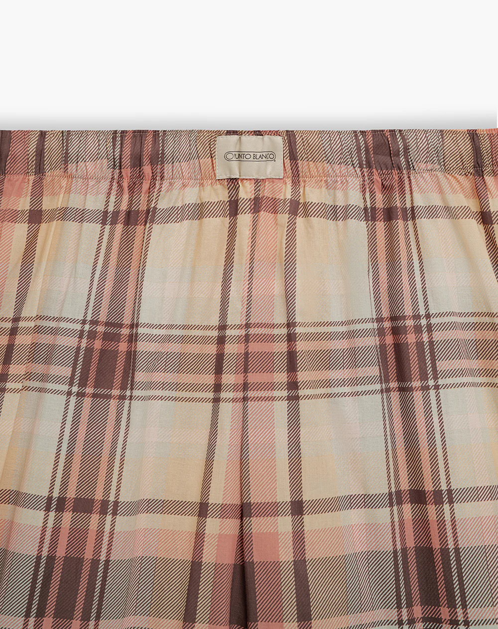 Pantalón de pijama loose tiro alto cuadros mujer - Image 6